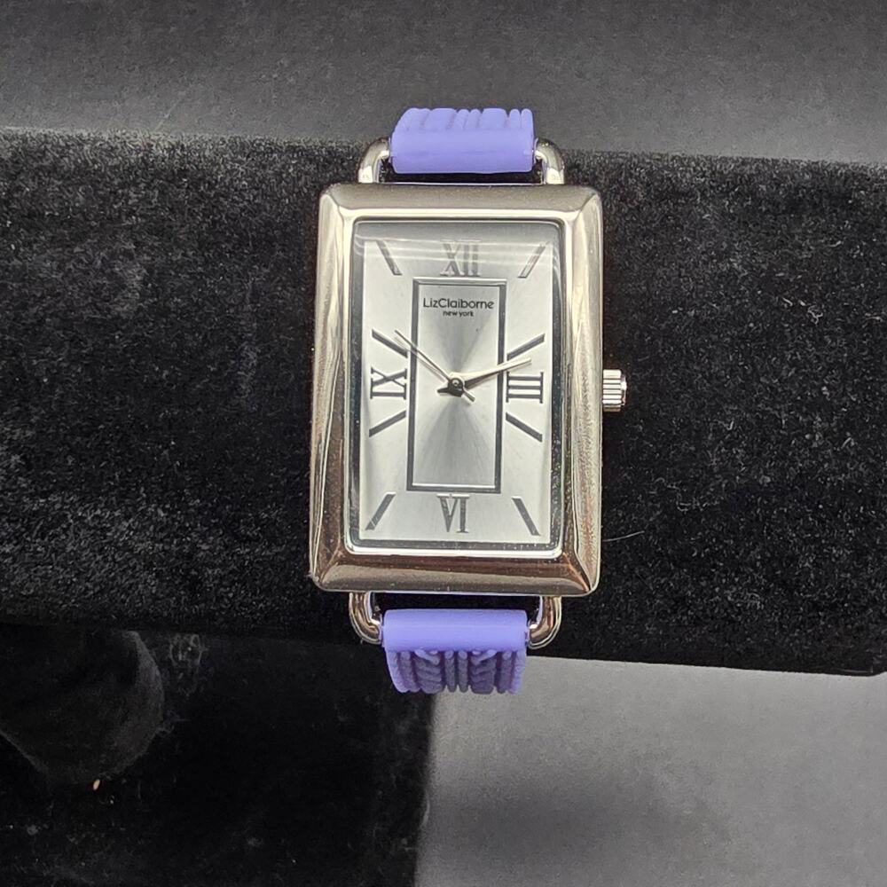 Liz Claiborne Purple Perwinkle Watch Quartz WORKS Working
